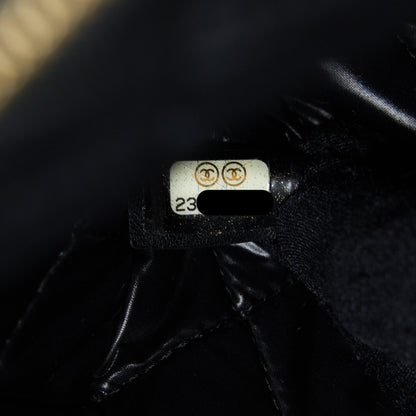 Chanel Quilted Pouch with Tassel Black L