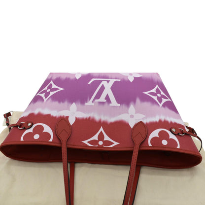 LOUIS VUITTON Neverfull LV Escale MM Monogram Canvas Shoulder Bag Mulitcolor