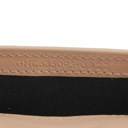 YVES SAINT LAURENT Cassandre Phone Holder Leather Shoulder Bag Dark Beige