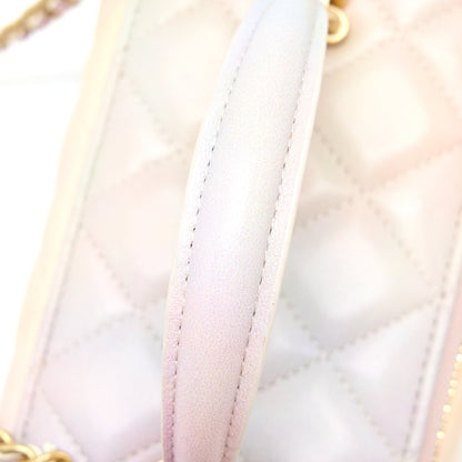Chanel 22p Top Handle Long Vanity Case Lambskin Multicolour