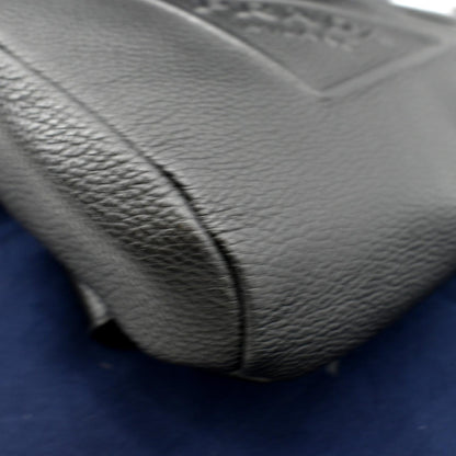 PRADA Triangle Sling Leather Shoulder Bag Black