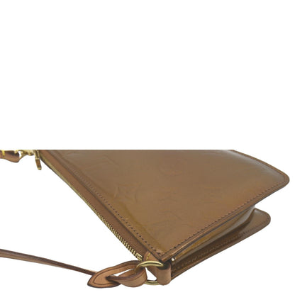 LOUIS VUITTON Lexington Monogram Vernis Leather Pouch Bronze