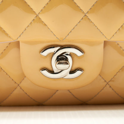 Chanel Medium Classic Double Flap Bag Yellow Patent