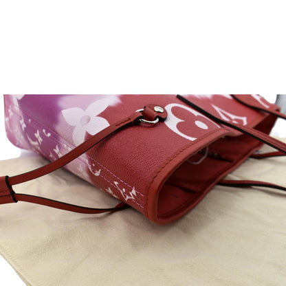 LOUIS VUITTON Neverfull LV Escale MM Monogram Canvas Shoulder Bag Mulitcolor