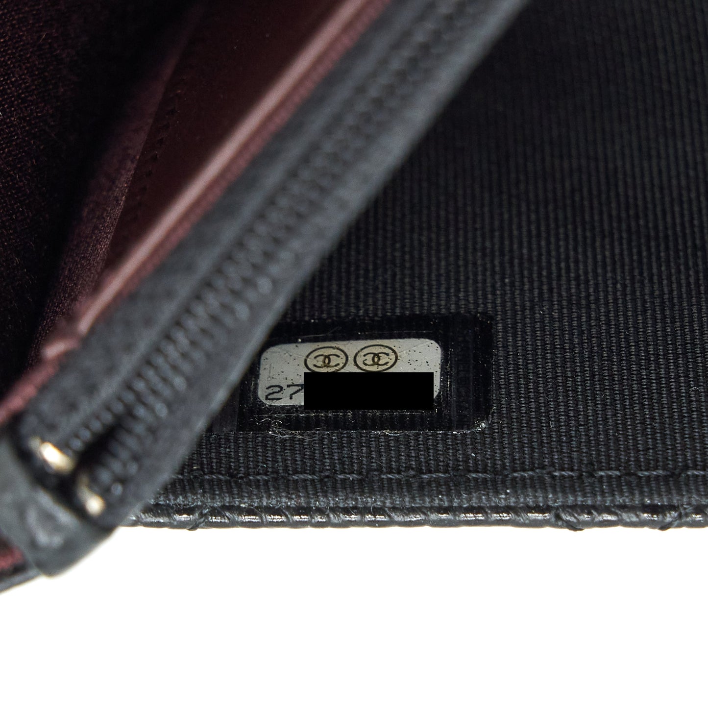 Chanel Classic Wallet On Chain Caviar Black