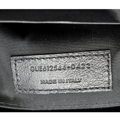 YVES SAINT LAURENT Lou Chevron Leather Camera Crossbody Bag Black