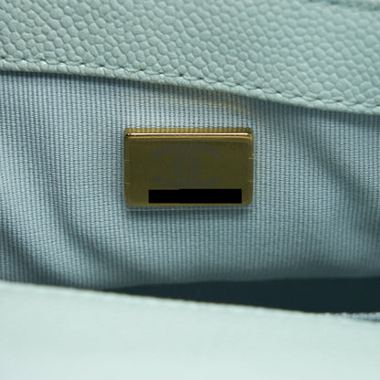 Chanel 21K My Perfect Mini Flap Bag Caviar Iridescent Pastel Green