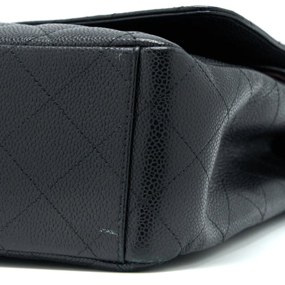 Chanel Maxi Classic Double Flap Bag Caviar Black
