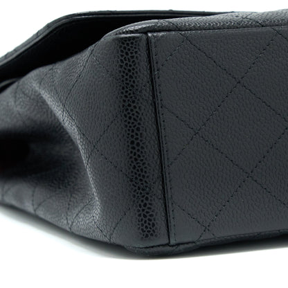 Chanel Maxi Classic Double Flap Bag Caviar Black