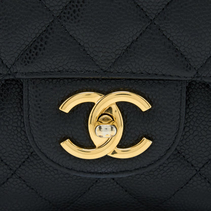 Chanel Maxi Classic Double Flap Bag Caviar Black