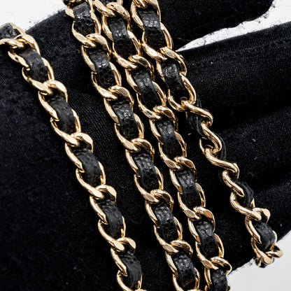 Chanel Long Vanity Case Caviar Black L