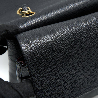 Chanel Maxi Classic Double Flap Bag Caviar Black