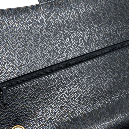 Chanel Maxi Classic Double Flap Bag Caviar Black
