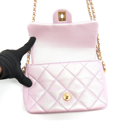 Chanel 21K My Perfect Mini Flap Bag Caviar Pink