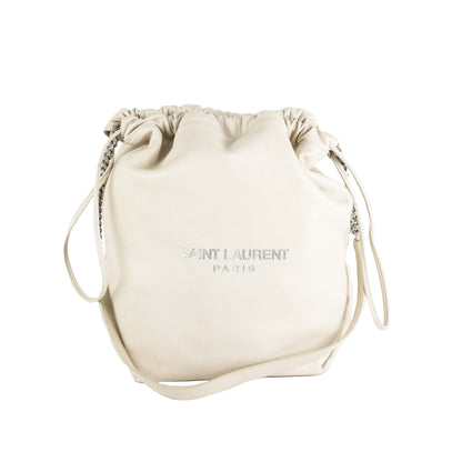 Saint Laurent Bucket Bag Cream