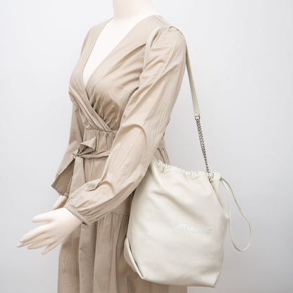 Saint Laurent Bucket Bag Cream