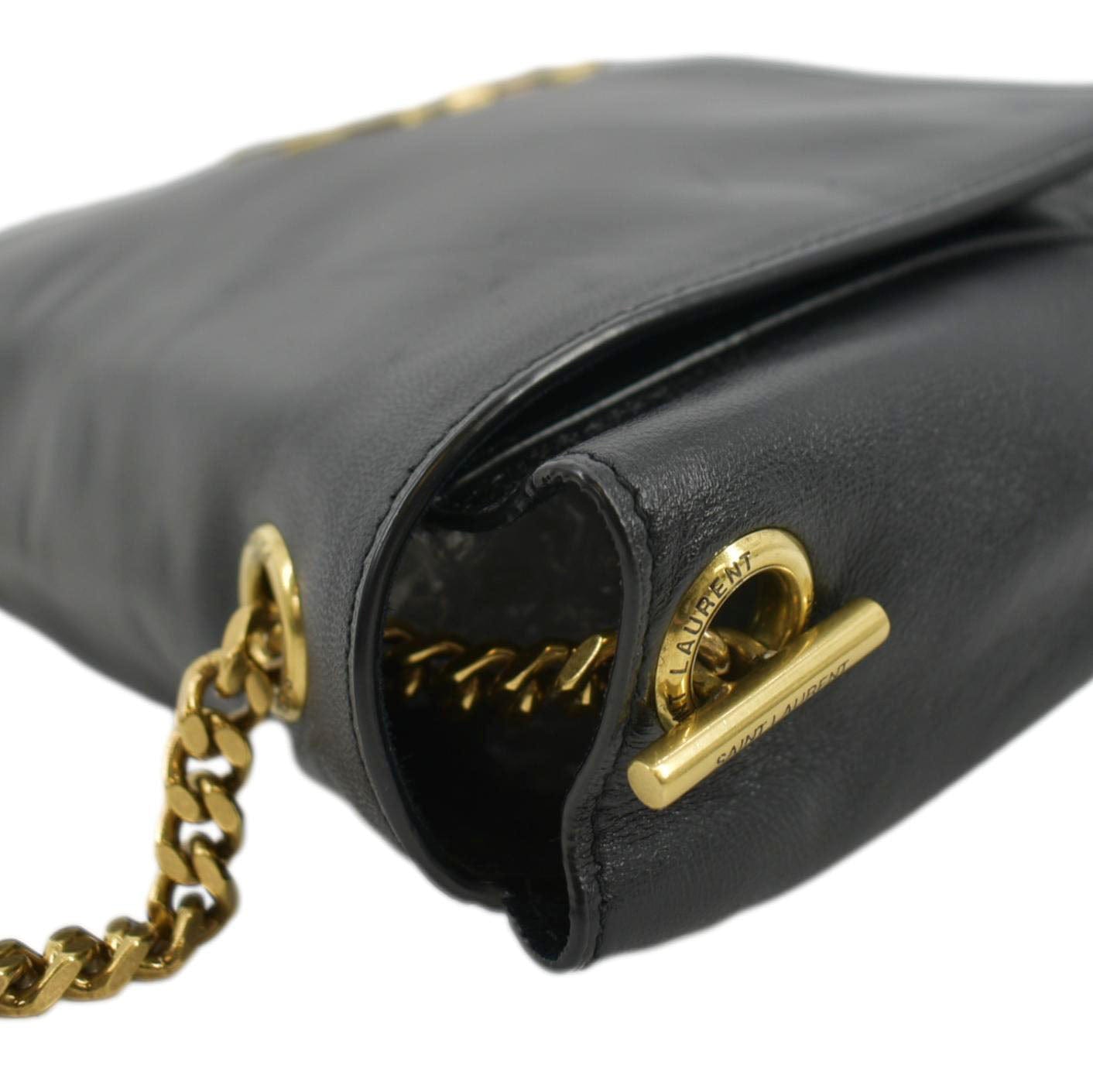 YVES SAINT LAURENT Kate Reversible Medium Leather Crossbody Bag Black