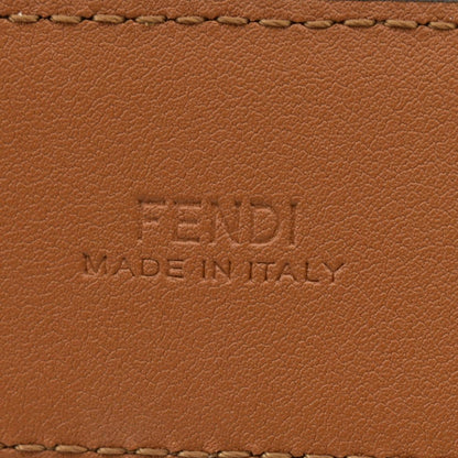 FENDI FF Leather Waist Belt Tan Size 85/34
