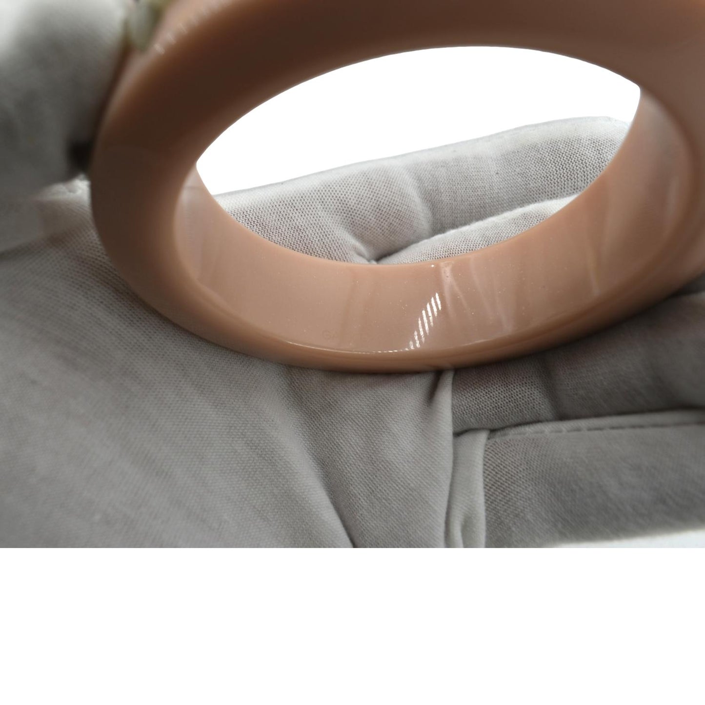 LOUIS VUITTON Monogram Flower Light Pink Bangle Bracelet