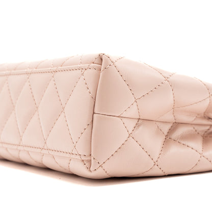 Chanel 23k mini shopping tote / kelly bag calfskin pink  (Microchip)