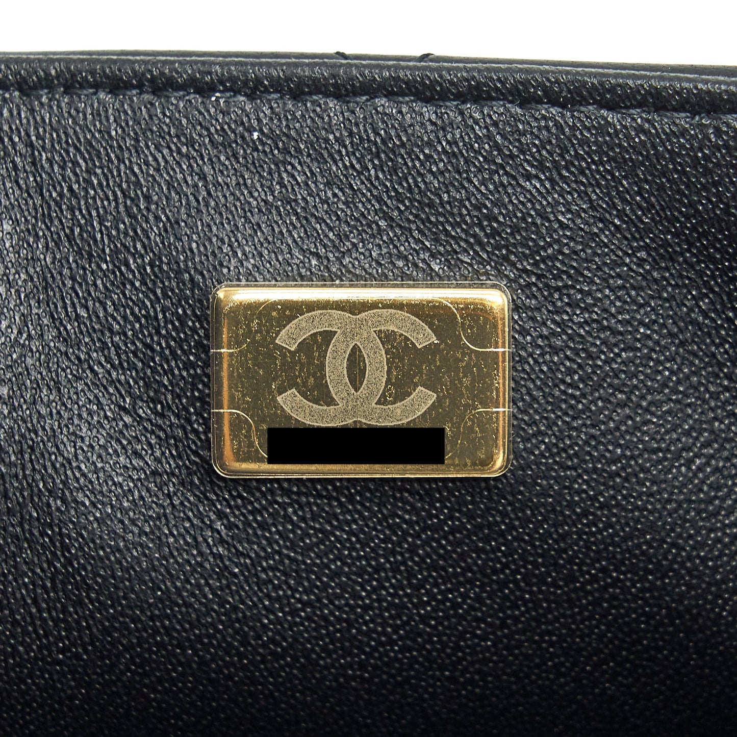 Chanel Mini Square Flap Bag Lambskin Black L