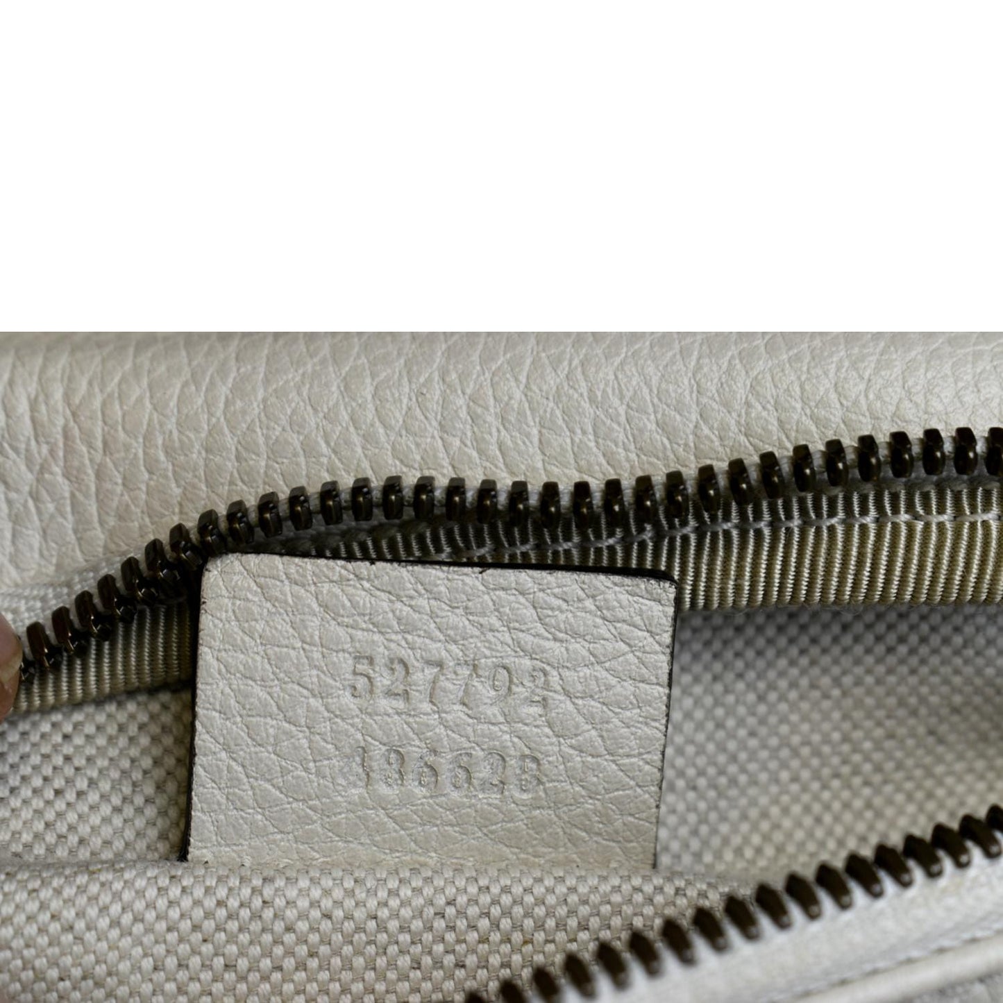 GUCCI Print Small Leather Belt Waist Bum Bag White