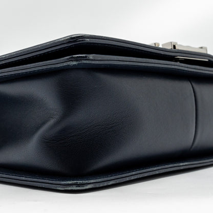 CHANEL Medium Boy Bag Calfskin Navy