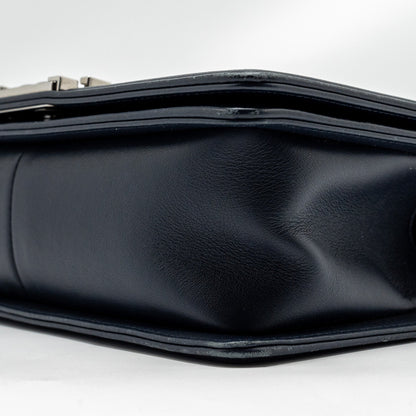 CHANEL Medium Boy Bag Calfskin Navy