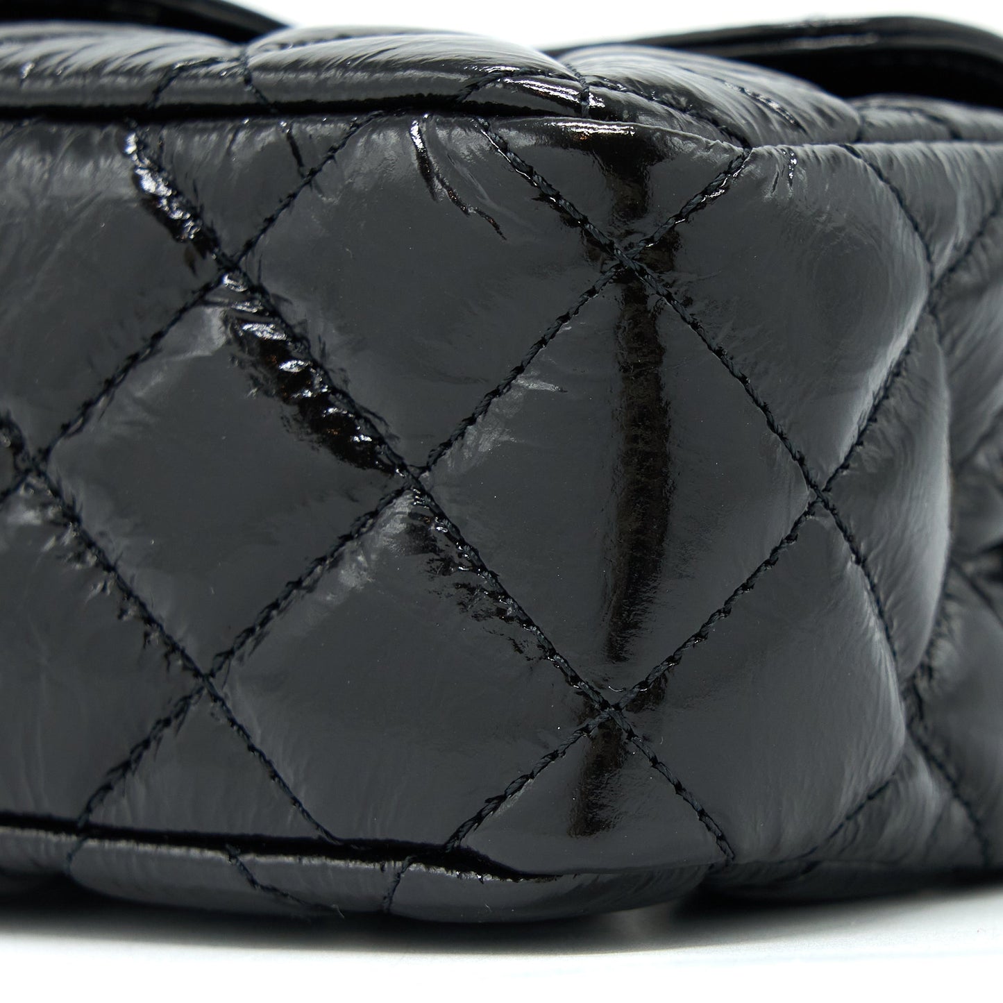 Chanel 23C Small Hobo Bag Shiny Calfskin Black Brushed  (Microchip)