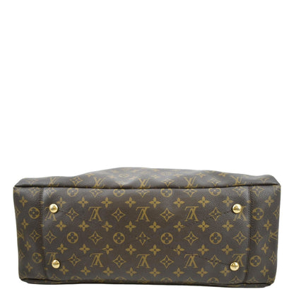 LOUIS VUITTON Artsy GM Monogram Canvas Hobo Bag Brown