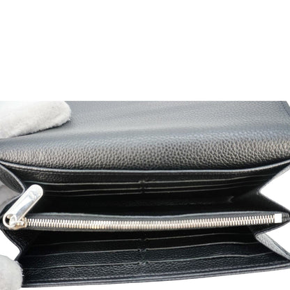 LOUIS VUITTON Iris Mahina Monogram Leather Wallet Black