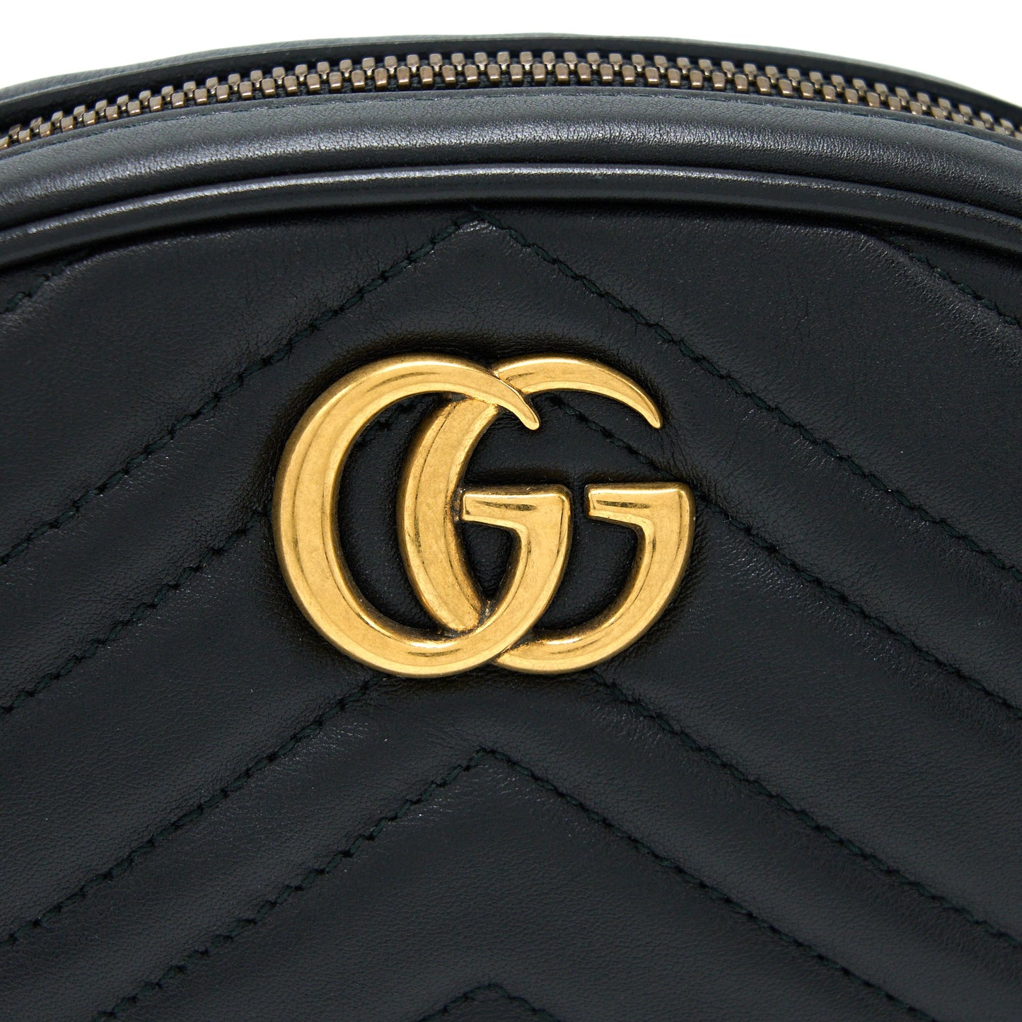 Gucci size95 Marmont Belt Bag Black