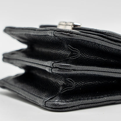 Chanel 22s Mini Clutch With Chain Caviar Black