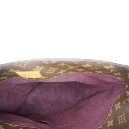 LOUIS VUITTON Melie Monogram Canvas Hobo Bag Brown