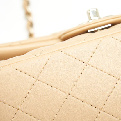 Chanel Mini Rectangular Lambskin Beige L