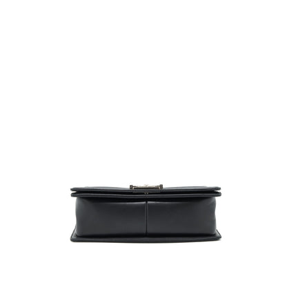Chanel medium boy black Lambskin Ruthenium
