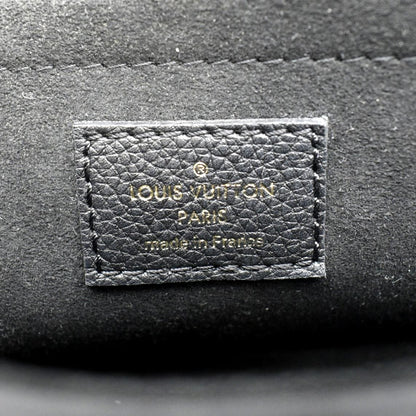 LOUIS VUITTON Lockme Tender Grained Calfskin Leather Shoulder Bag Black