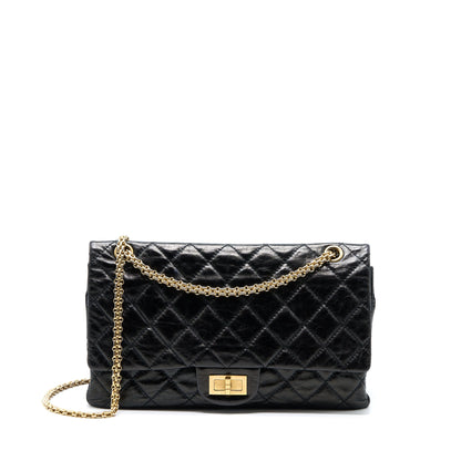 Chanel 2.55 Reissue 227 Shiny Aged Calfskin Black