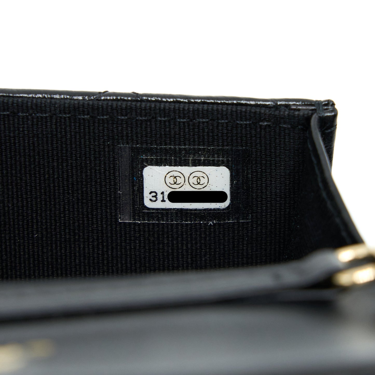 Chanel Mini Flap Bag with Giant Pearl Chain Lambskin Black L