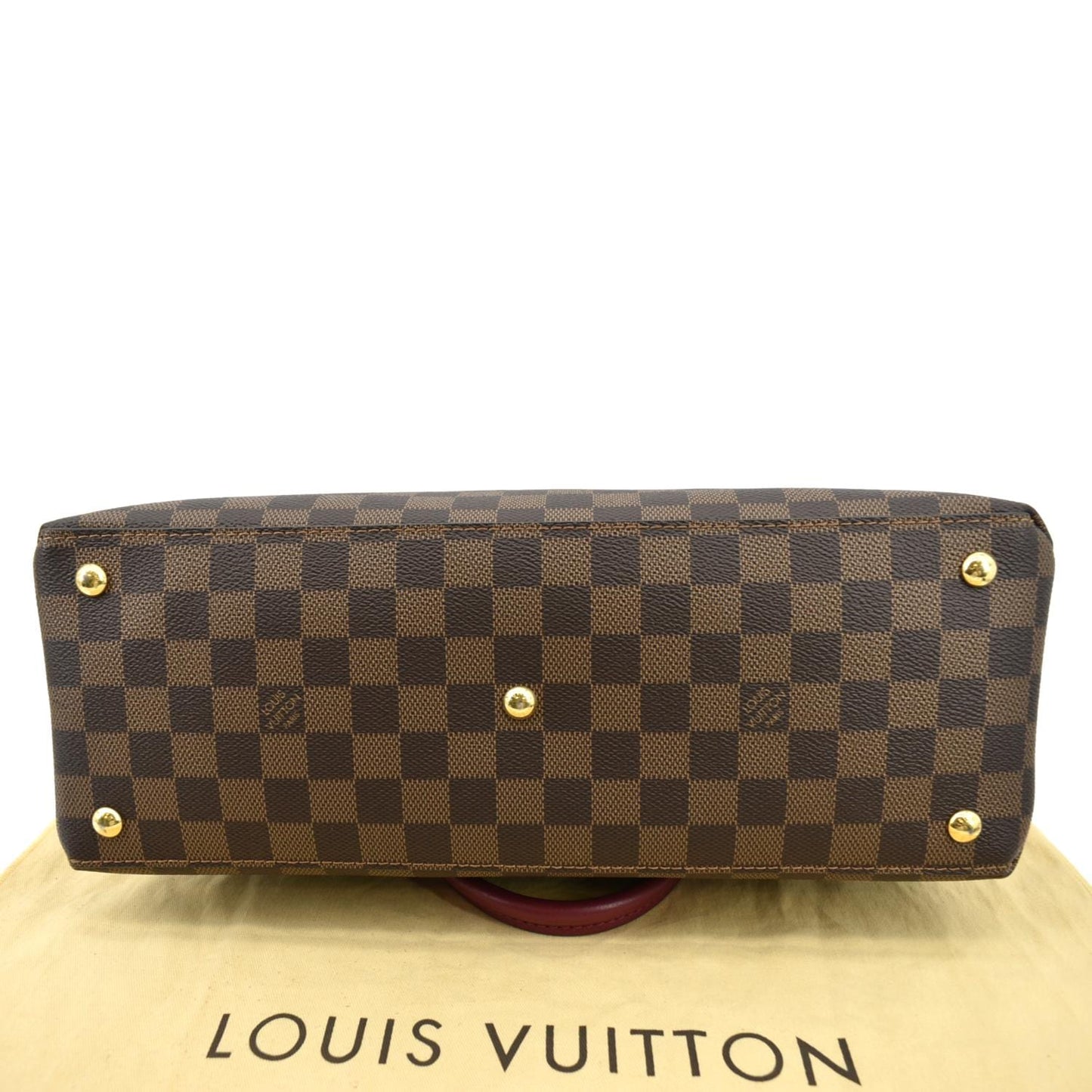 LOUIS VUITTON LV Riverside Damier Ebene Shoulder Bag Brown