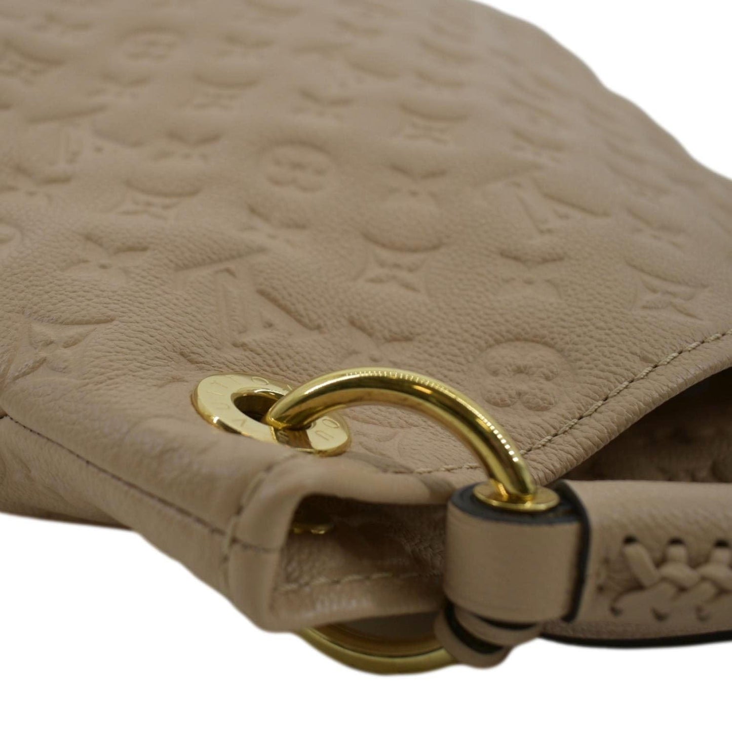 LOUIS VUITTON Artsy MM Empreinte Leather Hobo Bag Dune