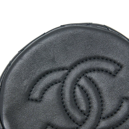 Chanel Mini Pearly Bucket Bag with Chain Lambskin Black L
