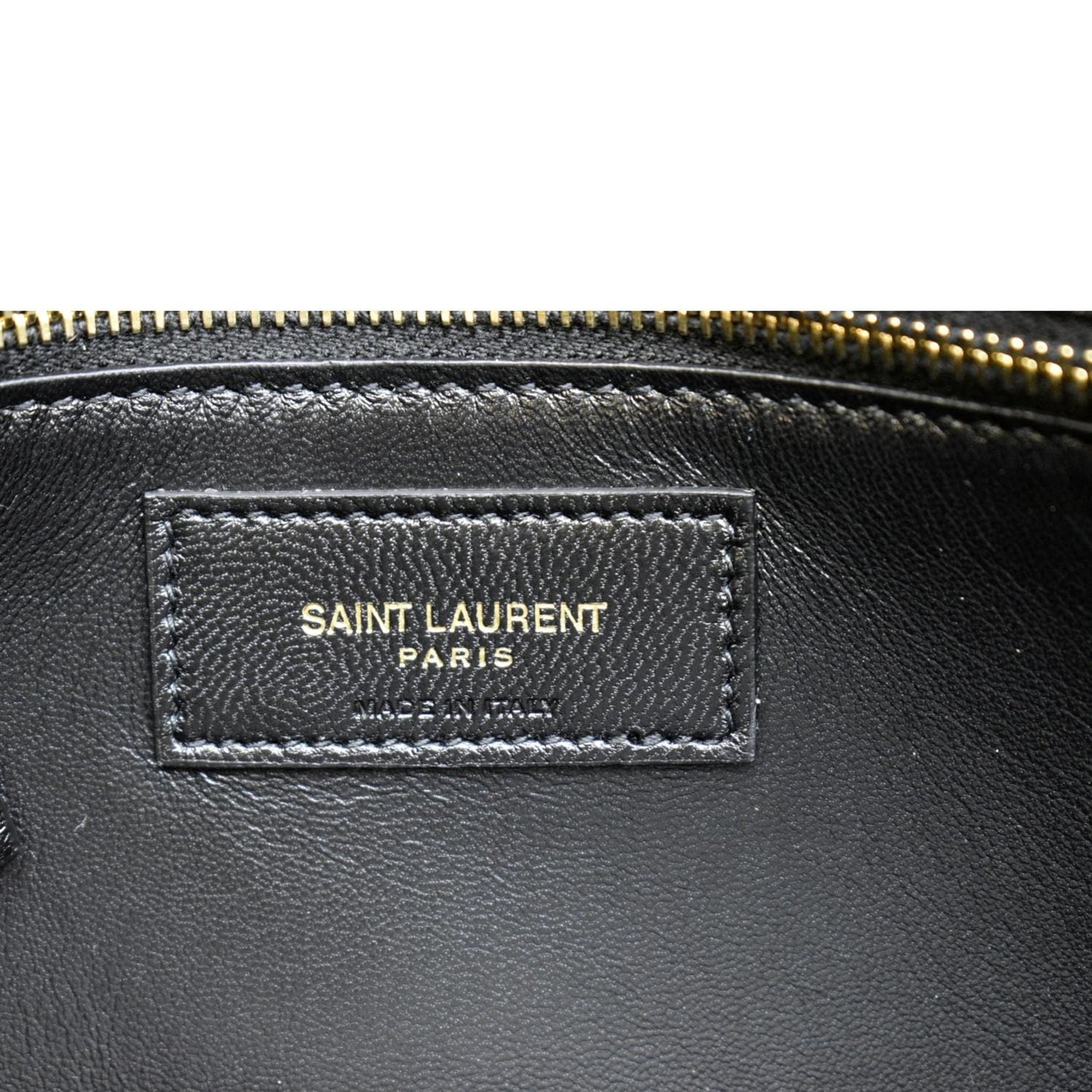 YVES SAINT LAURENT Le Maillon Smooth Leather Shoulder Bag Black