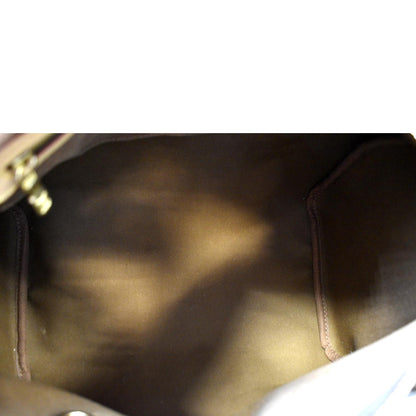 LOUIS VUITTON Speedy 30 Monogram Canvas Satchel Bag Brown