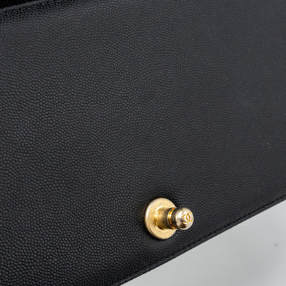 Chanel Medium Classic Boy Bag Caviar Black