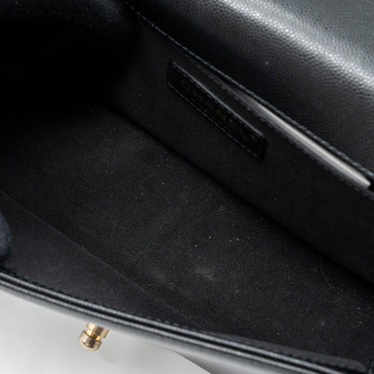 Chanel Medium Classic Boy Bag Caviar Black