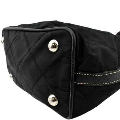 PRADA Tessuto Mini Re-Edition Nylon Shoulder Bag Black
