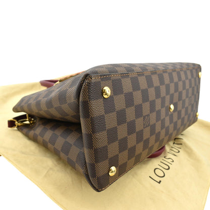 LOUIS VUITTON LV Riverside Damier Ebene Shoulder Bag Brown
