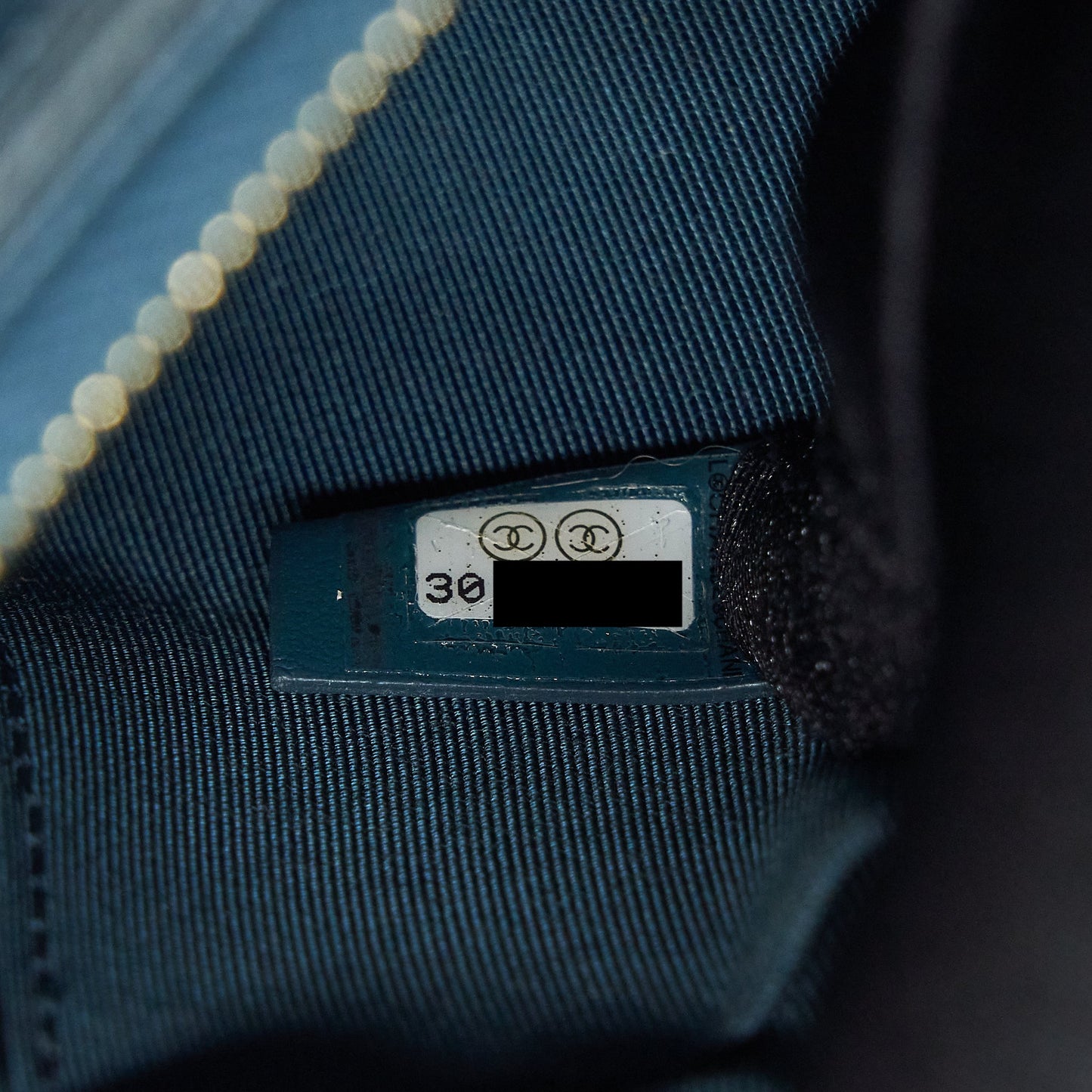 Chanel Boy Pouch Caviar Dark Green L