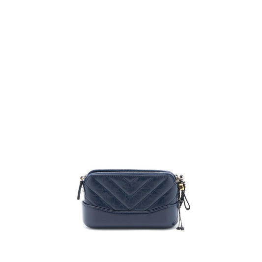 Chanel Gabrielle Clutch on Chain Aged Calfskin Navy